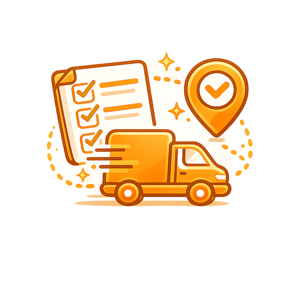 Icône livraison suivie et suivi de commande – expédition avec tracking