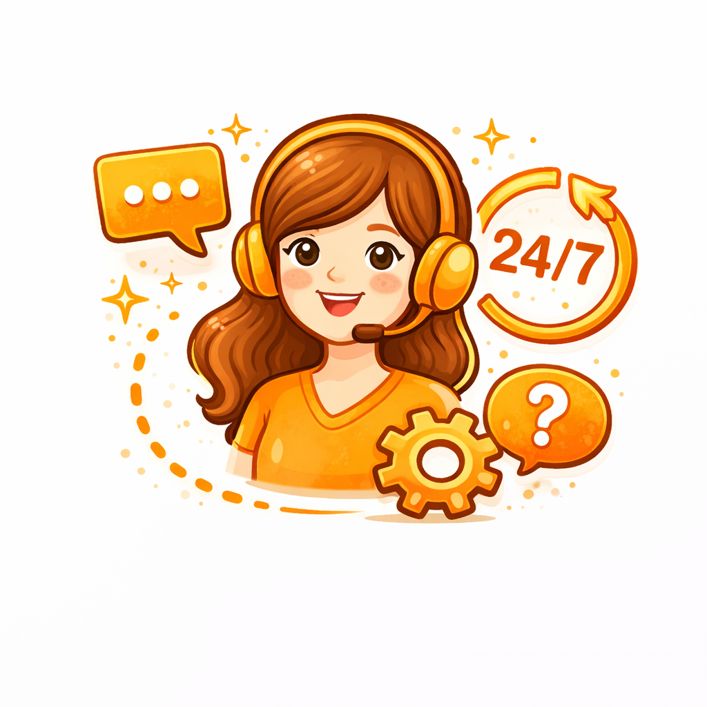 Icône support client réactif – assistance rapide